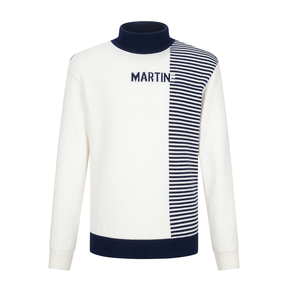 마틴골프(MARTINE GOLF) Reversal Half Turtle Sweater_O/White (Men)