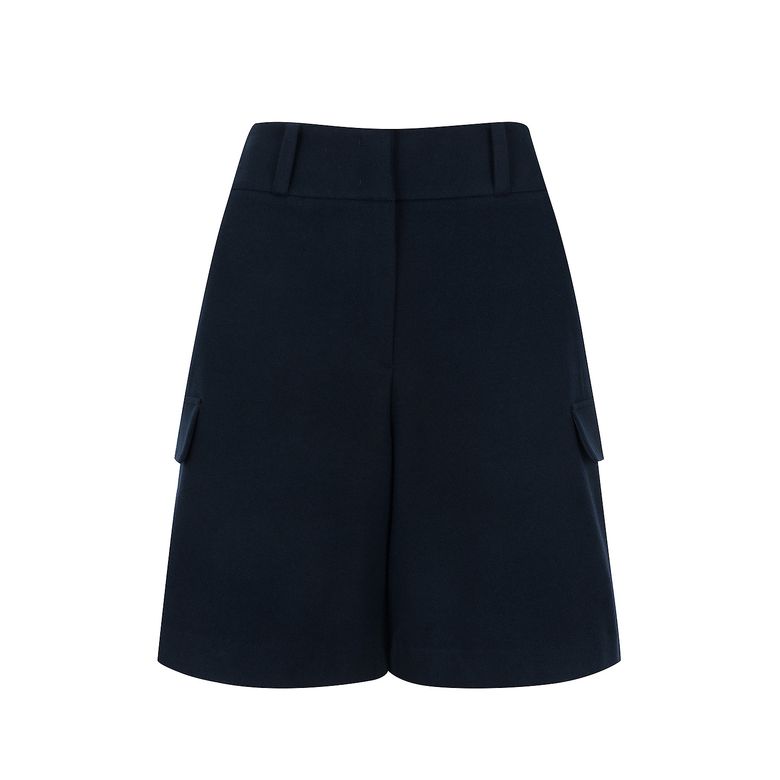 Basic Bermuda Pants_Navy