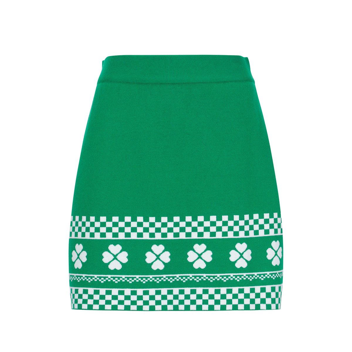 마틴골프(MARTINE GOLF) Clover Pattern Knit Culotte_Green