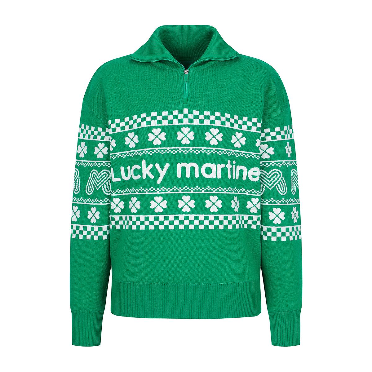 마틴골프(MARTINE GOLF) Clover Half Zip-up Sweater_Green