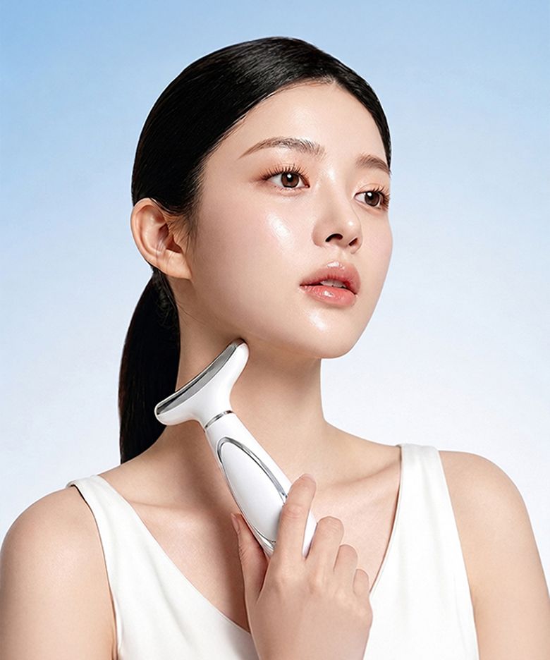 넥케어 갈바닉 괄사 마사지기 EMS 홈케어 피부 뷰티디바이스 관리기 INC-30