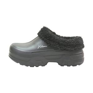 레이 EVA 방한 퍼 슬리퍼 블랙