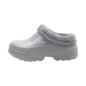 레이 EVA 방한 퍼 슬리퍼 그레이