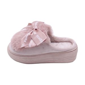 푸리나 방한 퍼 슬리퍼 핑크