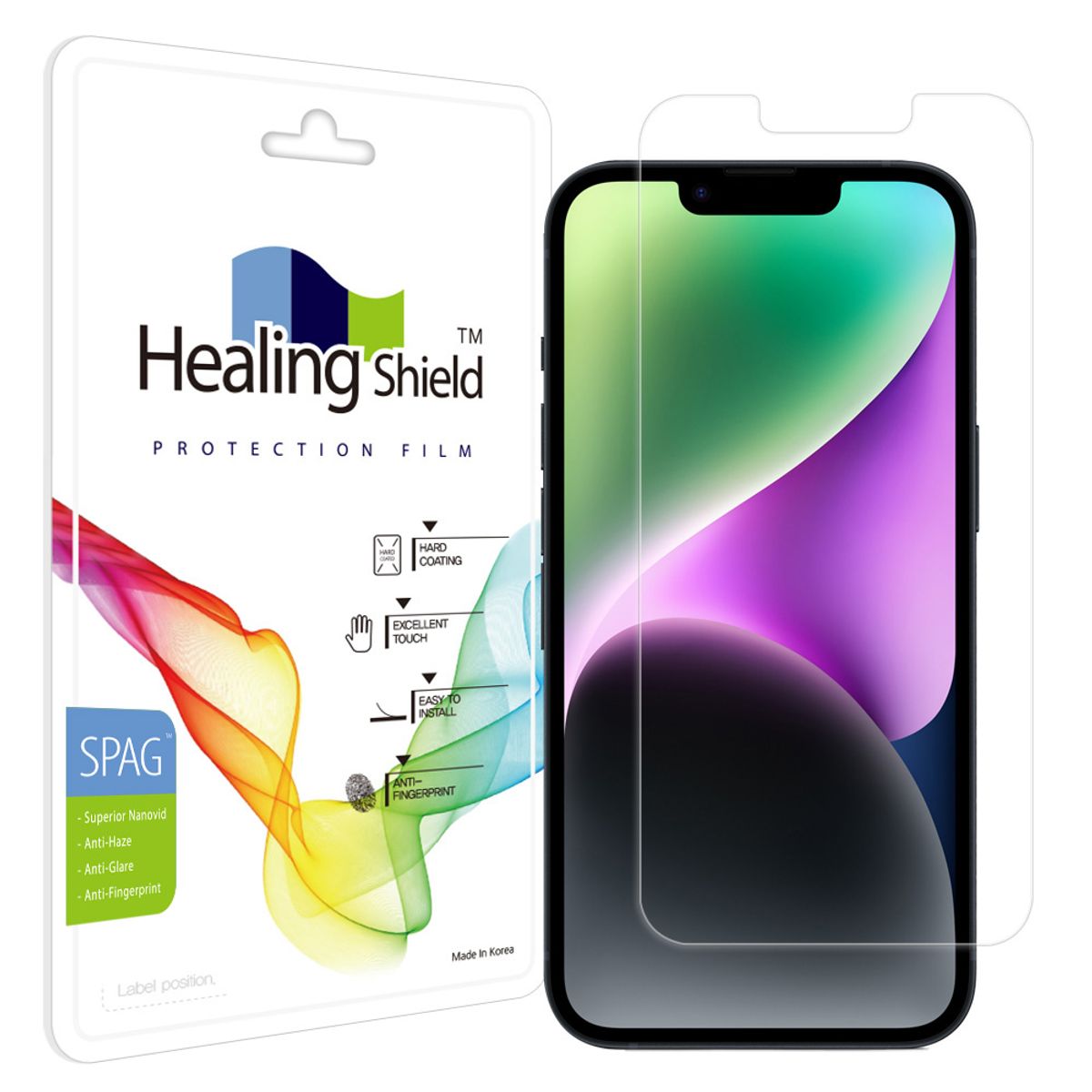 힐링쉴드(HEALINGSHIELD) 아이폰14 슈페리어 저반사 액정보호필름 1매