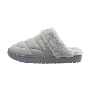 안젤라 방한 패딩 퍼 슬리퍼 그레이