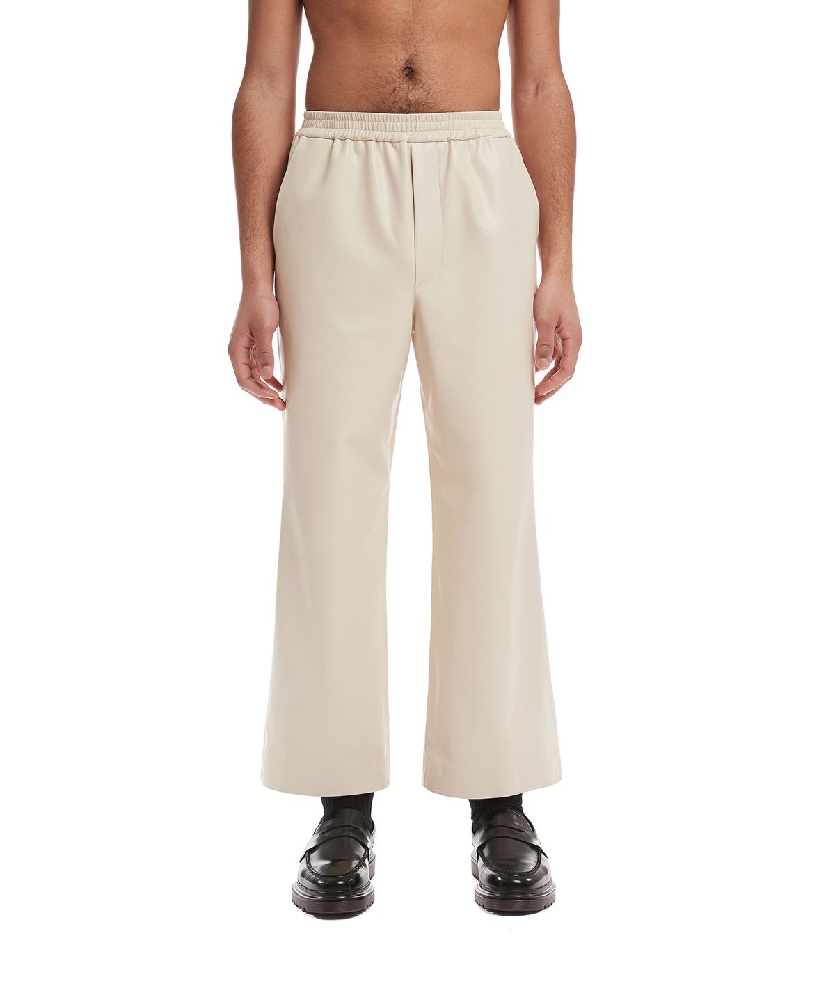 트렁크프로젝트(TRUNK PROJECT) Ivory Faux-Leather Lounge Pants