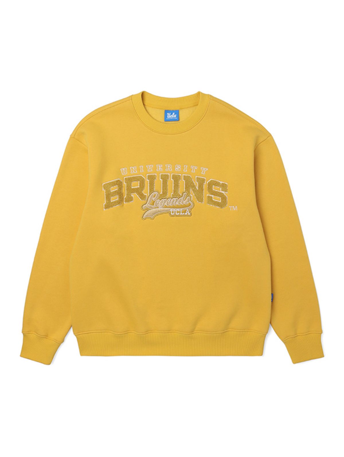 유씨엘에이(UCLA) 남여공용 BRUINS 크루넥 기모쮸리 맨투맨[YELLOW](UZALT80_75)