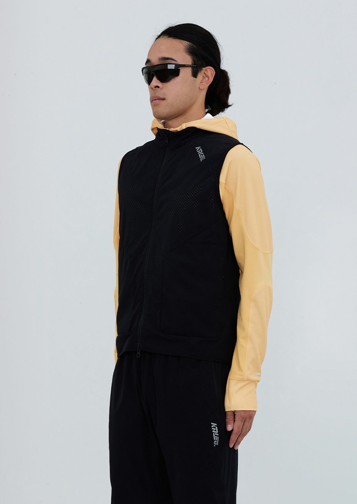 칼렉(KALEG) MENS AIR BLADE GILET (ATHLETIC) BLACK