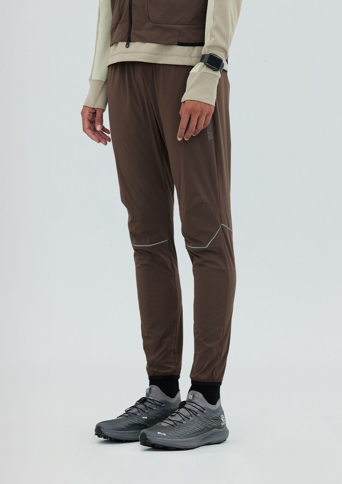 칼렉(KALEG) MENS AIR BLADE RUNNING PANTS MILD BROWN
