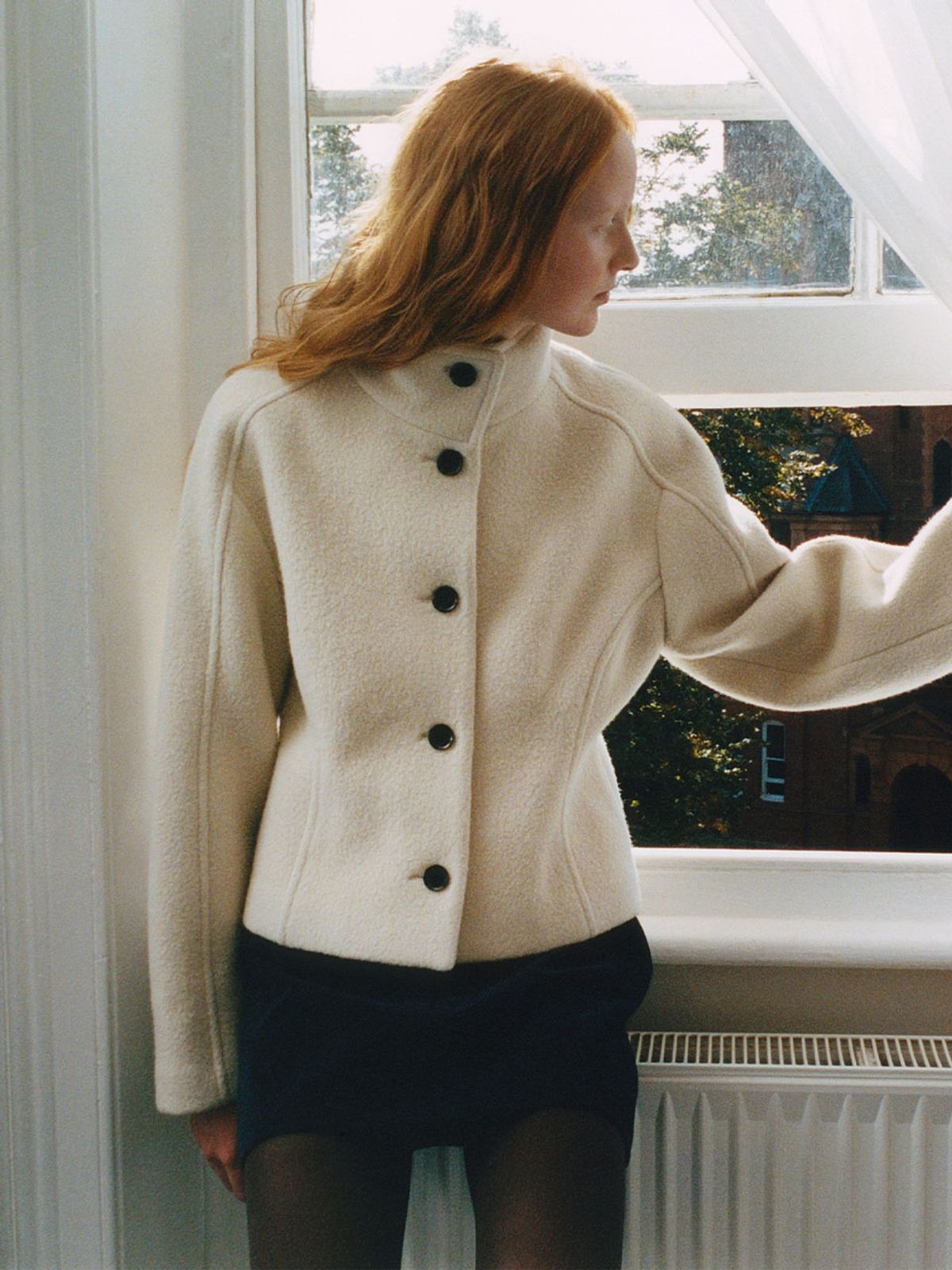 레이브(RAIVE) High Neck Short Coat VW3WJ032_2color