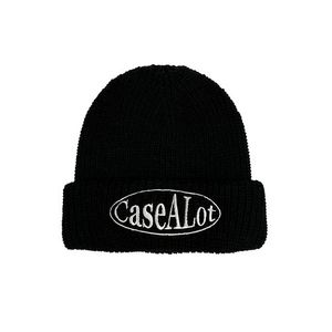 Circle logo beanie - black