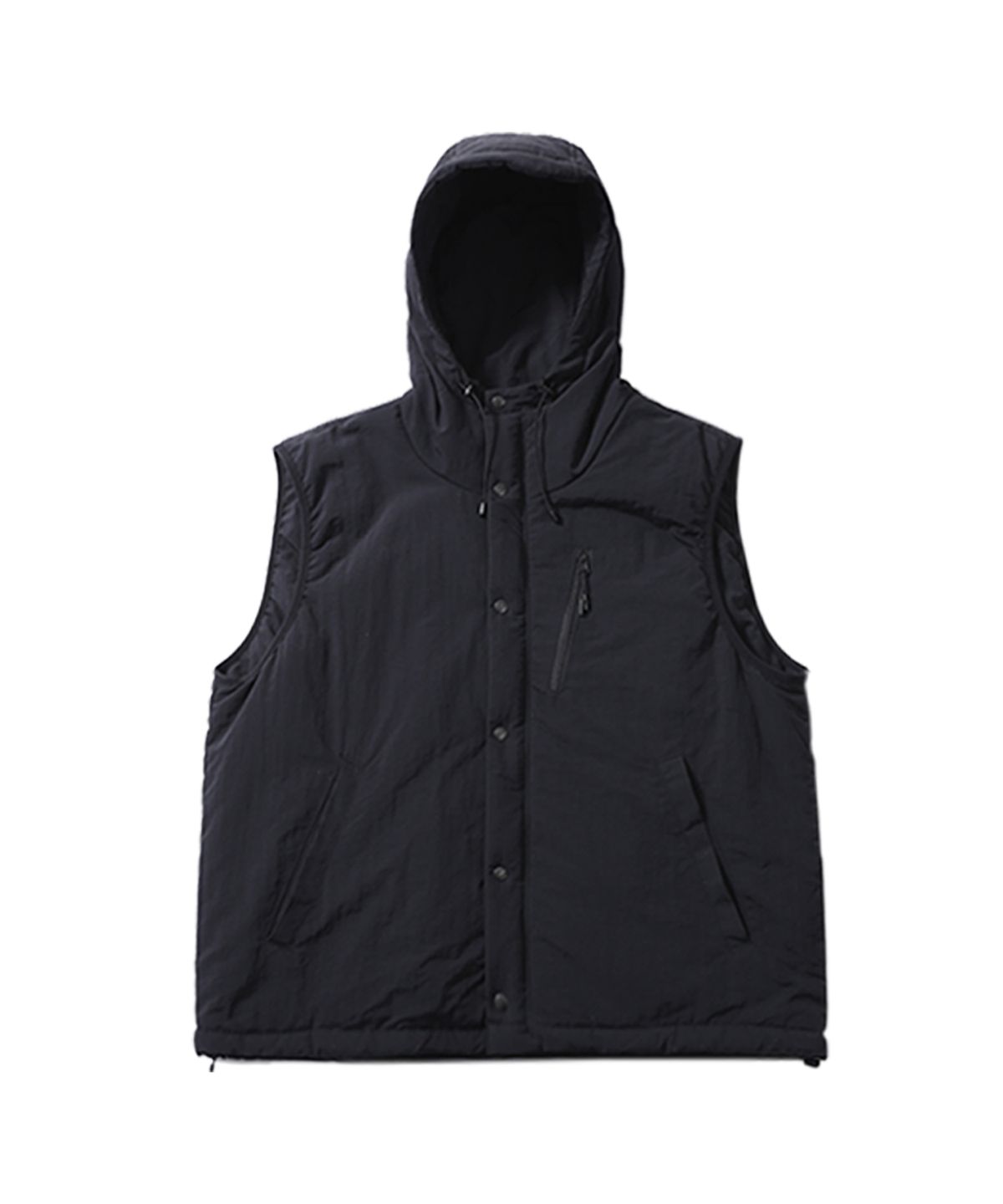 발루트(BALLUTE) PADDED RUSTLE HOOD VEST (BLACK)