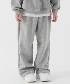 스트링 세미 와이드 스웨트팬츠 (멜란지)