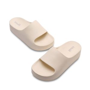 선샤인 여성 통굽 슬리퍼 베이지