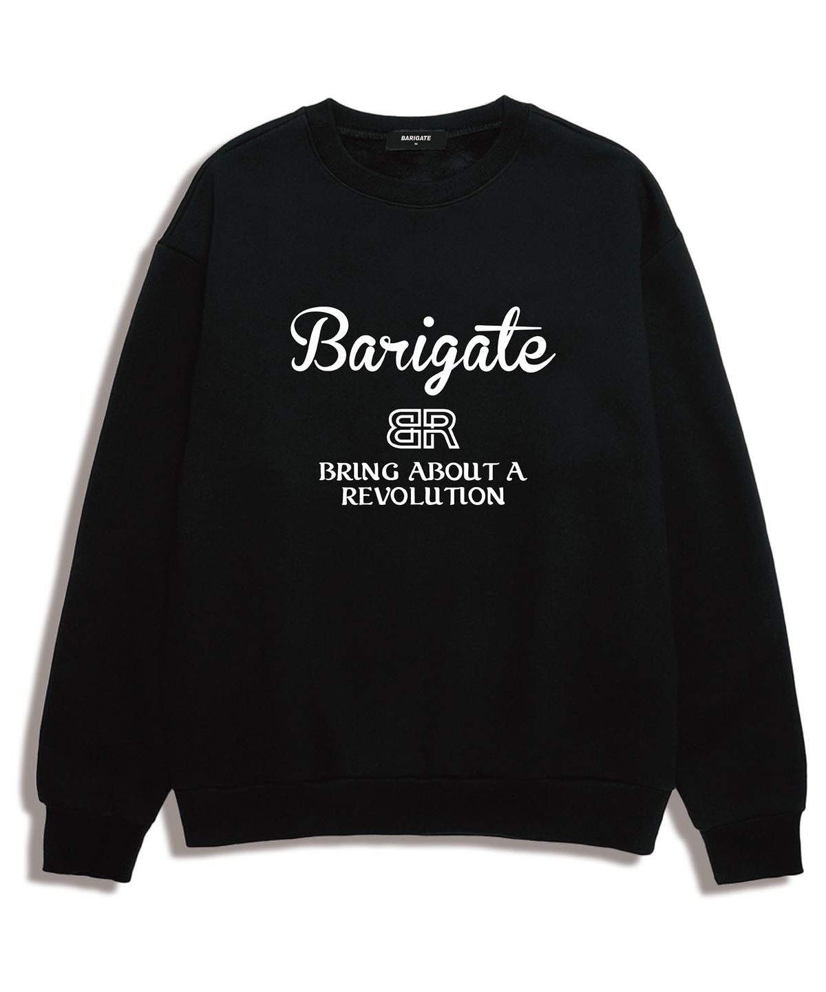바리게이트(BARIGATE) BR LOGO 오버핏 맨투맨 (BRLTS0004) 블랙