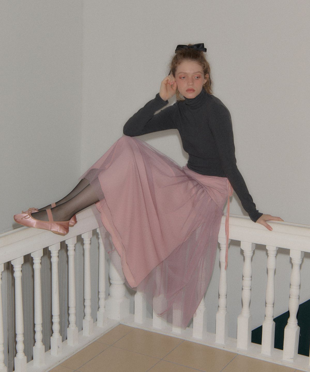 살롱 드 욘(SALON DE YOHN) Ballerina Skirt_ Pink