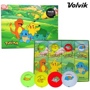 포켓몬 피카츄와 친구들 비비드 3피스 골프공 12구
