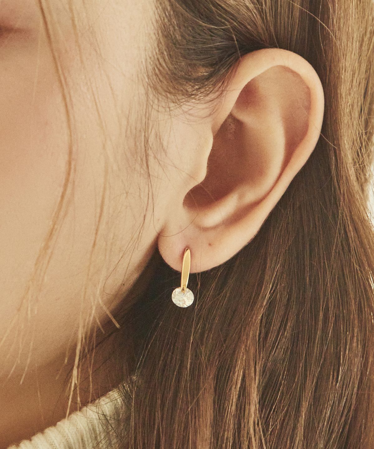 챠미(CHARMY) 18K,실버925 트윙클 스퀘어 이어링