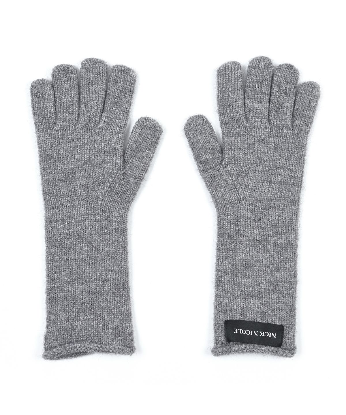 닉앤니콜(NICK&NICOLE) NICOLE RIBBED KNIT GLOVES_CHARCOAL