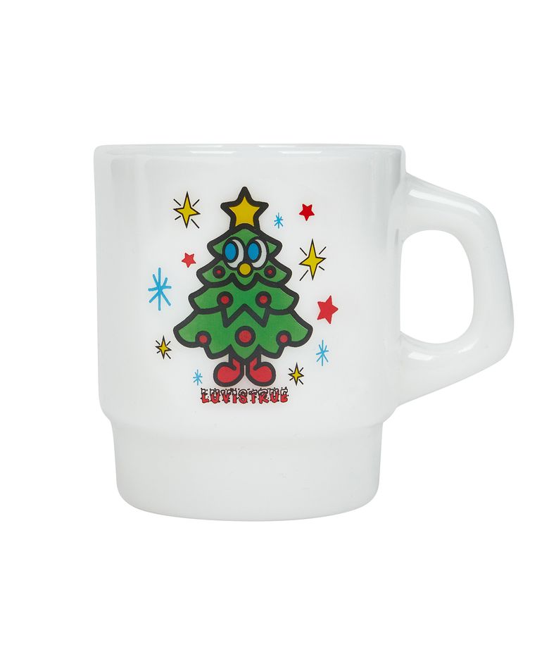 XM HAPPY TREE GLASS CUP(WHITE)