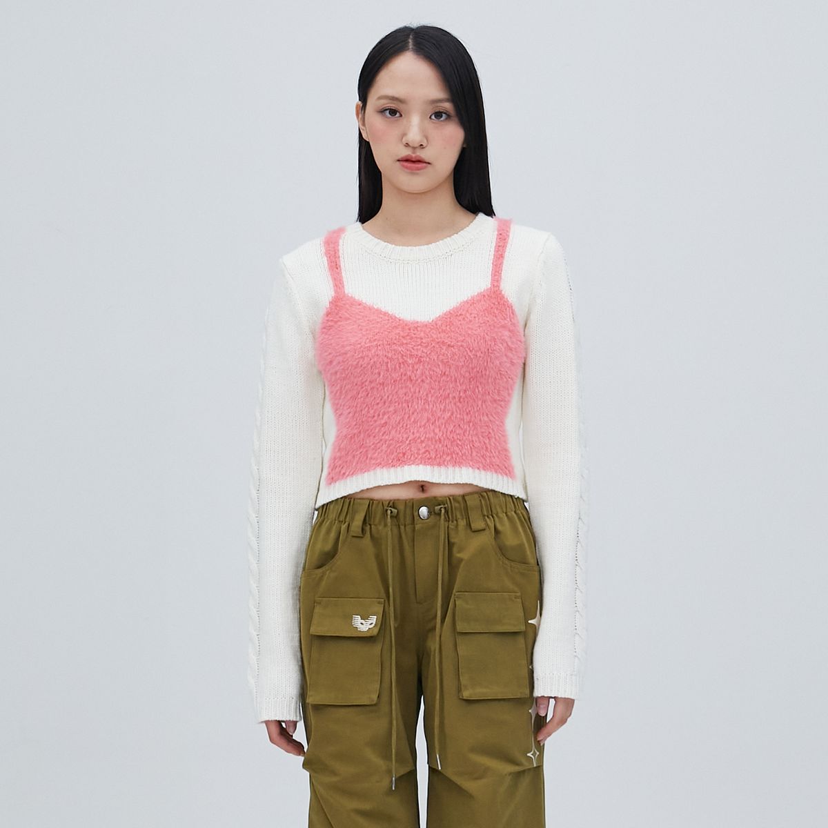 라라폭스(LALAFOX) BUSTIER KNIT IVORY BP4KL005