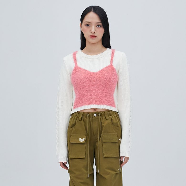 BUSTIER KNIT IVORY BP4KL005
