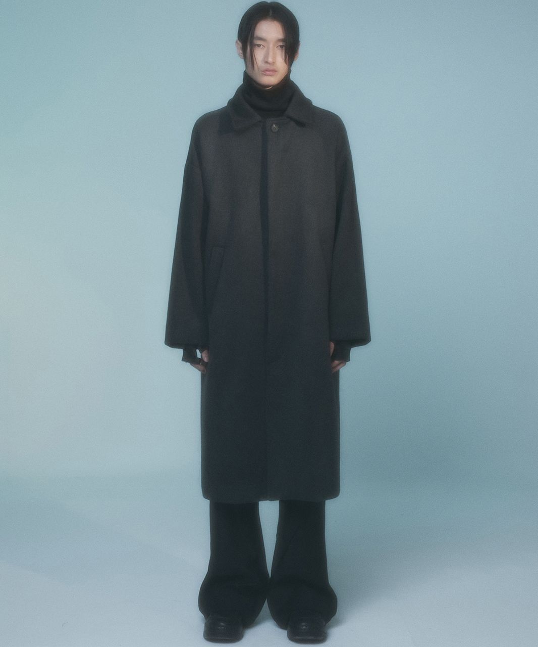 【FLAREUP】Oversized Wool Balmacaan Long Coat MUSINSA | FLAREUP Oversized Wool Balmacaan Long Coat