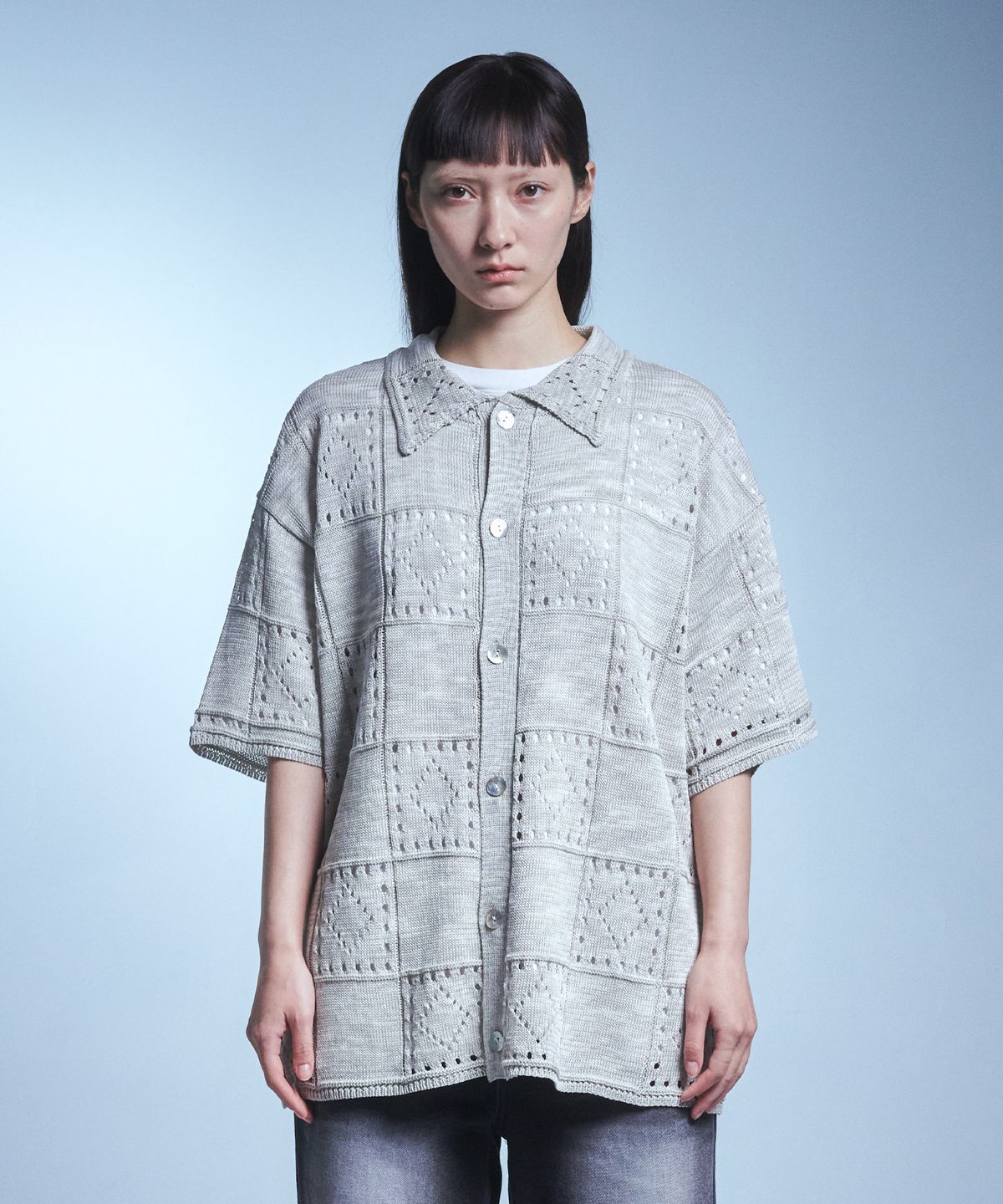 본챔스(BORN CHAMPS) PUNCHING  SIX  KNIT CARDIGAN B23FT18BE