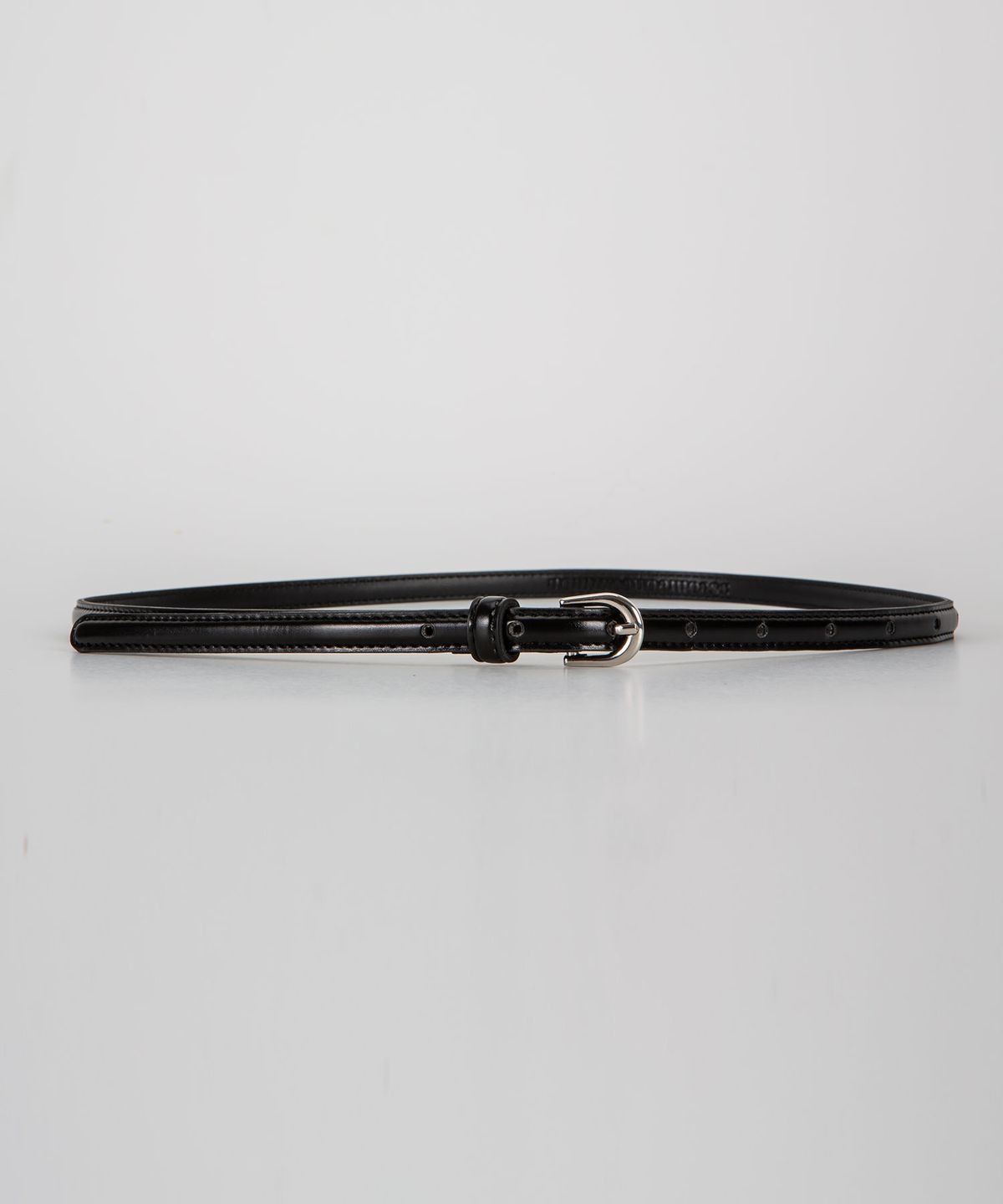 38컴온커먼(38COMEONCOMMON) 10mm Volume Faux Leather Belt (Silver)