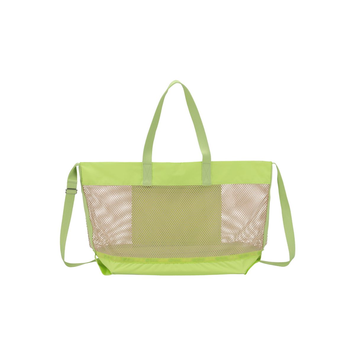 레스포색(LESPORTSAC) 라임 메쉬 미디움 토트백 [1143.L147]