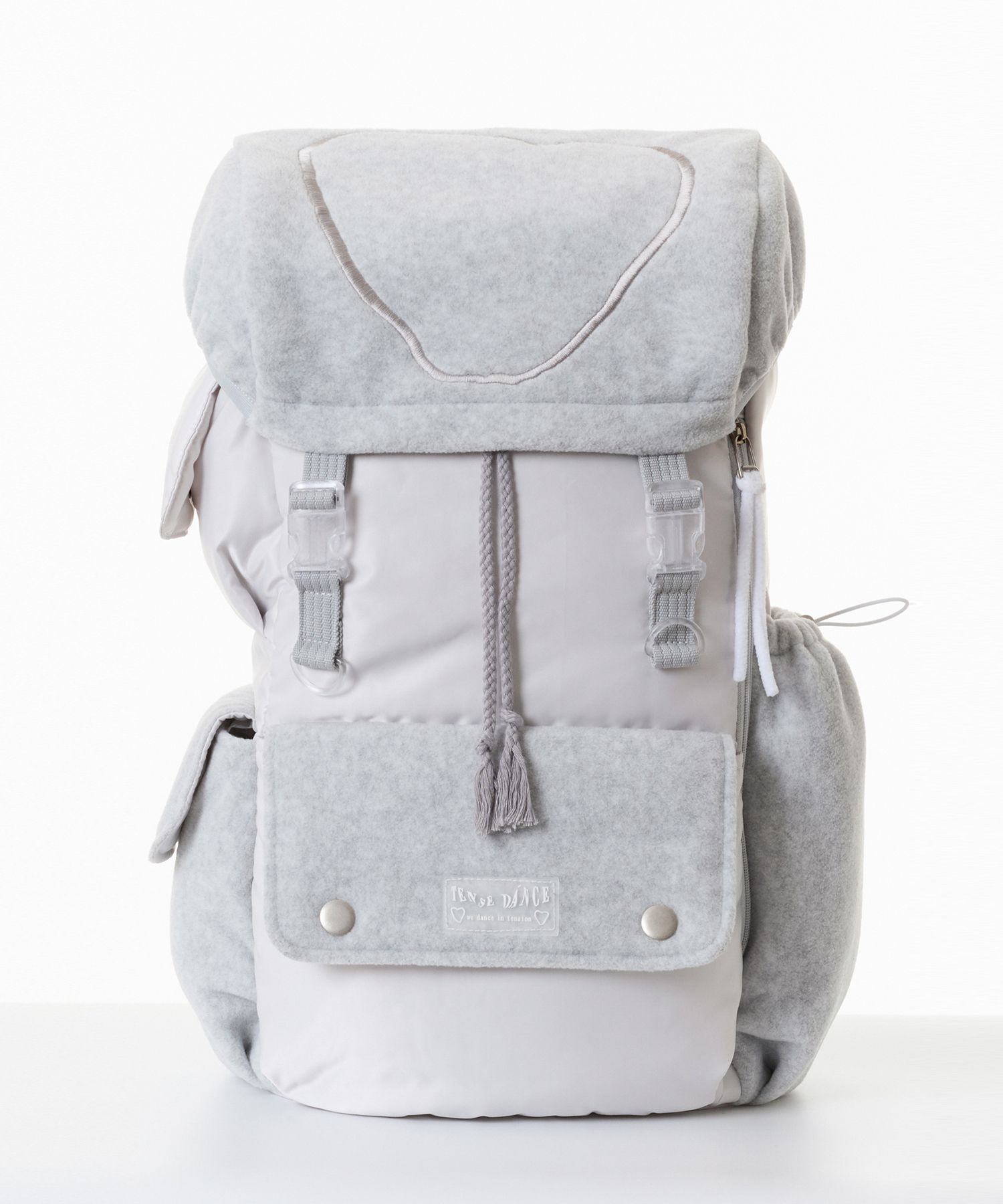 MUSINSA公式 | TENSE DANCE Heart Super Big Backpack_Light Gray