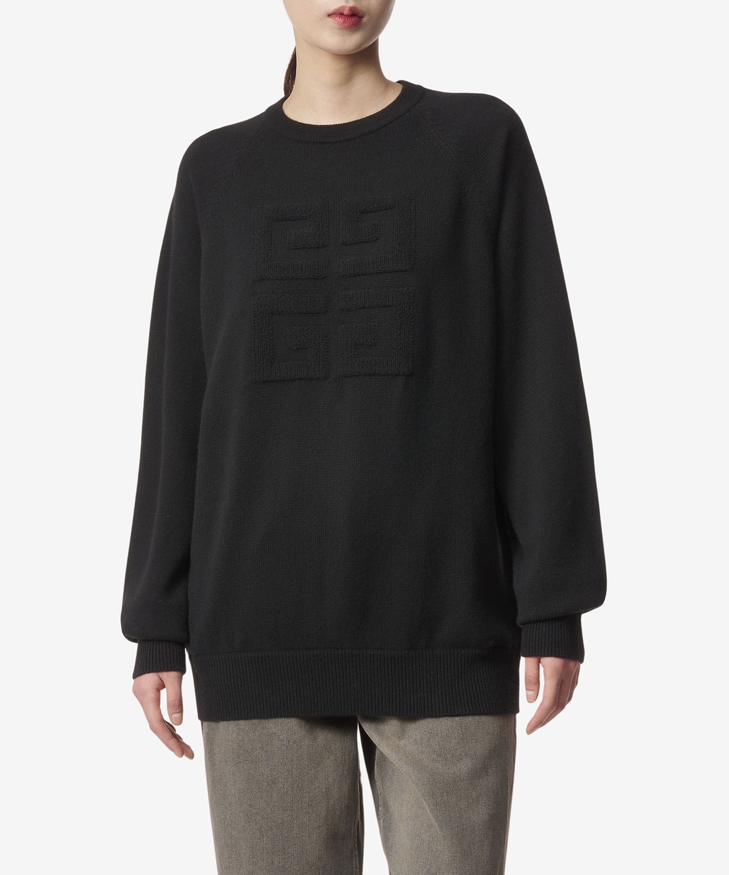 MUSINSA公式 | GIVENCHY 4Gロゴカシミヤニット - ブラック / BW908N4ZEQ001