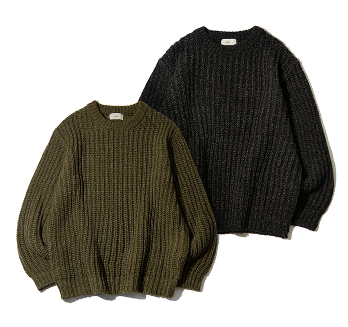 유앤엘씨(UNLC) 울 벌키 라운드 니트 (3 COLOR)