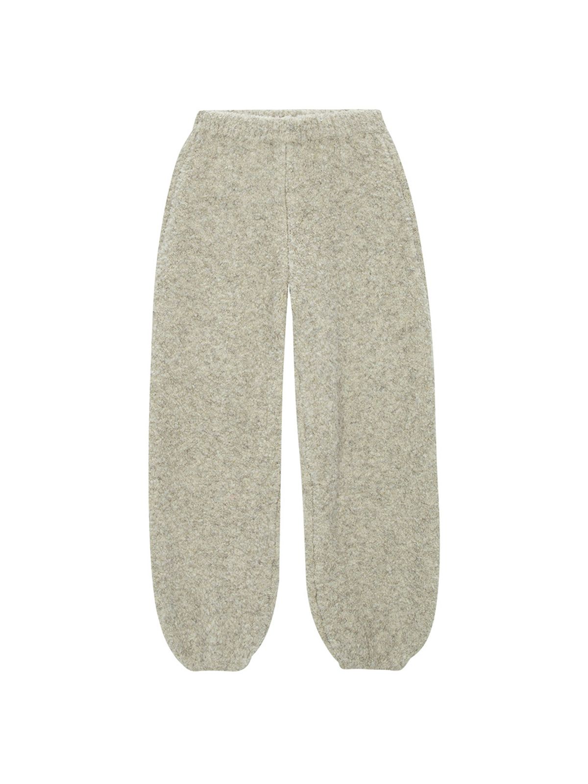 샐러드바구니(SALAD BAGUNI) Boucle Wide Jogger Pants - cream