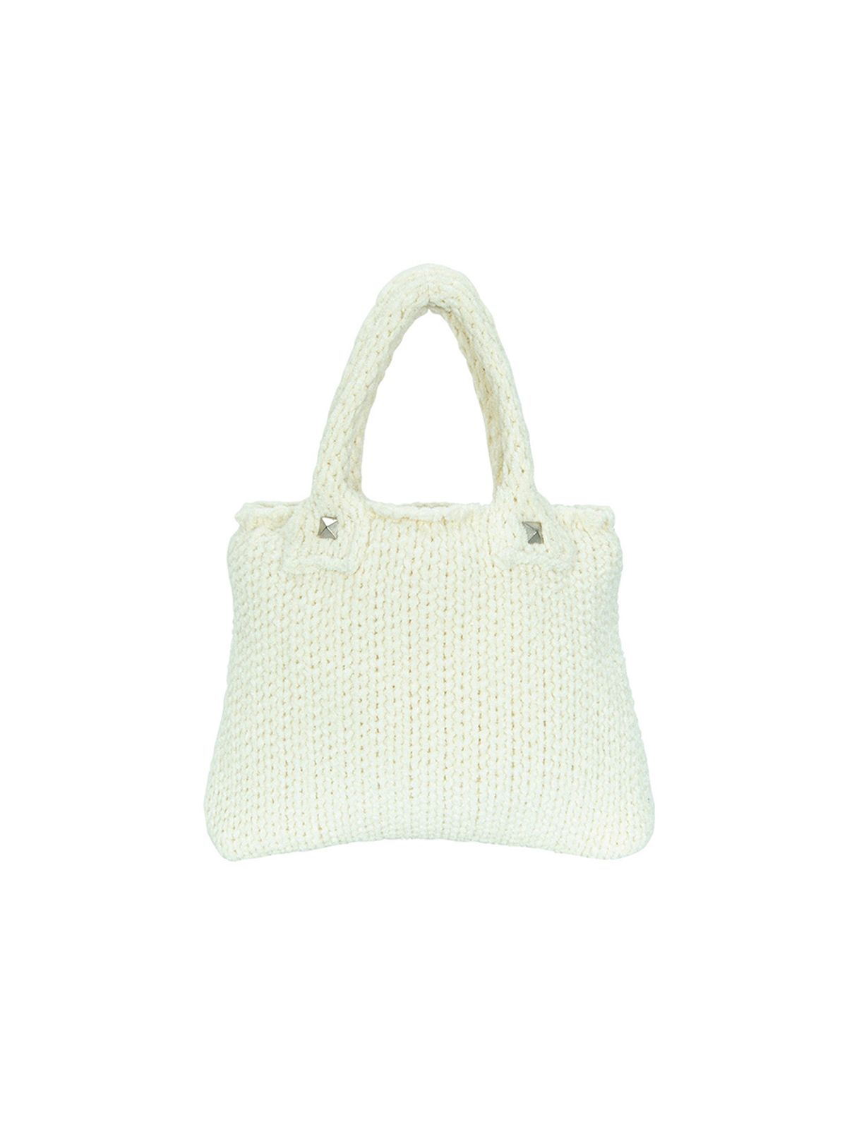 샐러드바구니(SALAD BAGUNI) Dia Velvet Mini Tote Bag_ivory