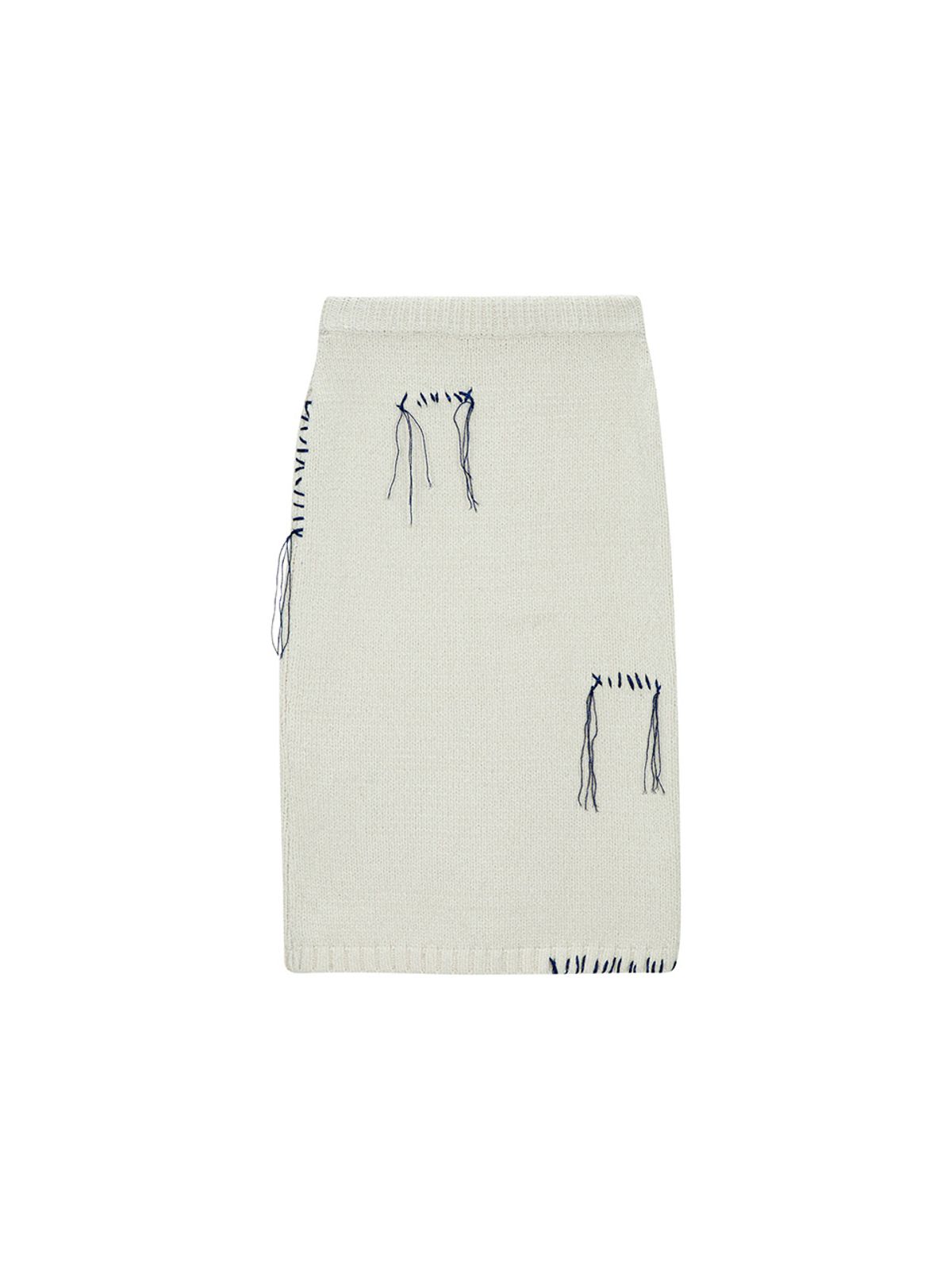 샐러드바구니(SALAD BAGUNI) Metal Patchwork Midi Skirt - ivory