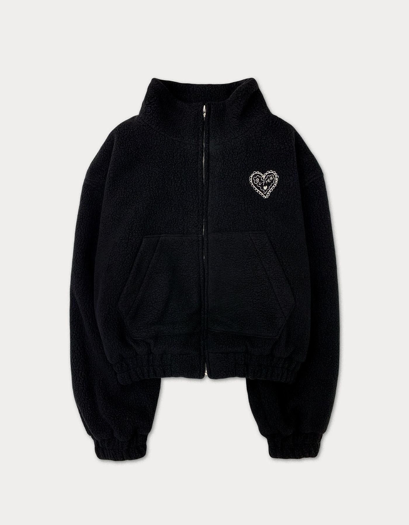 [SOMEWHERE BUTTER]★Butter cookie fleece jacket MUSINSA | SOMEWHEREBUTTER Butter cookie fleece jacket - black
