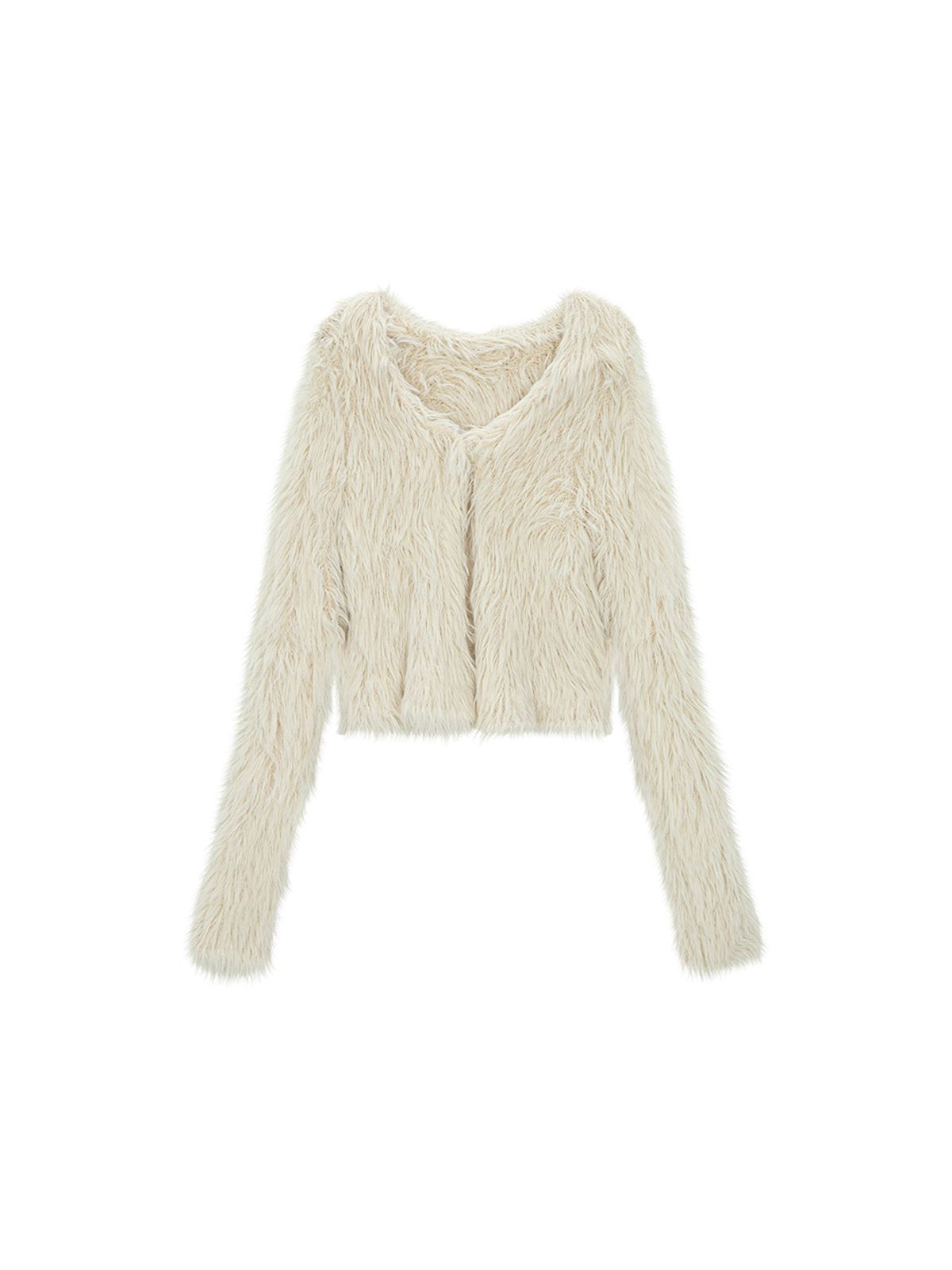 샐러드바구니(SALAD BAGUNI) Sailor Collar Cropped Cardigan - cream