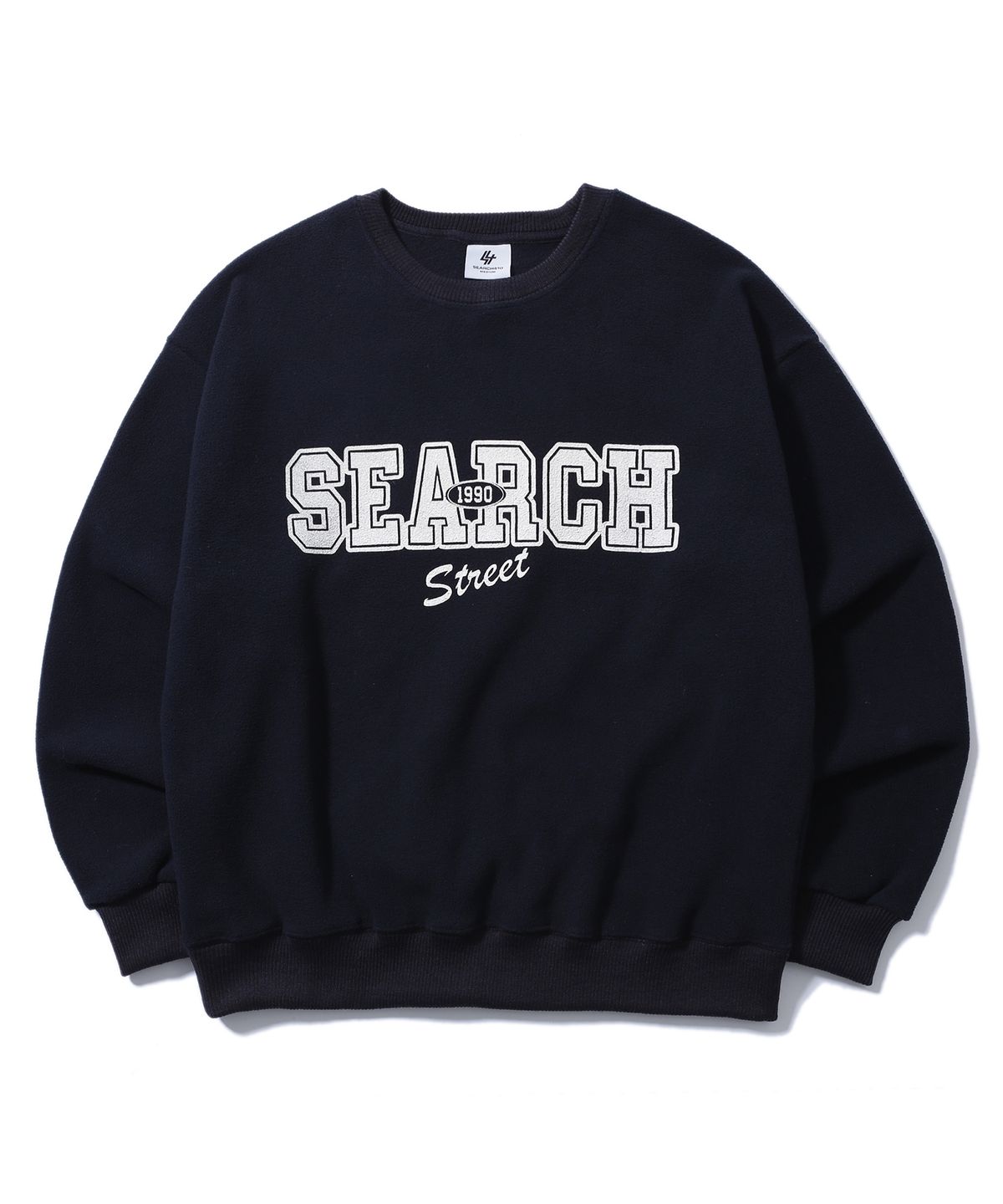 써치410(SEARCH410) 소프트 플리스 스웨트셔츠 네이비