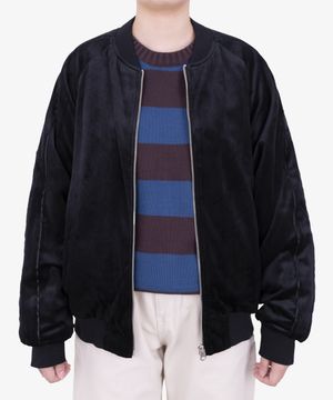 APT VELVET SOUVENIR JKT - BLACK