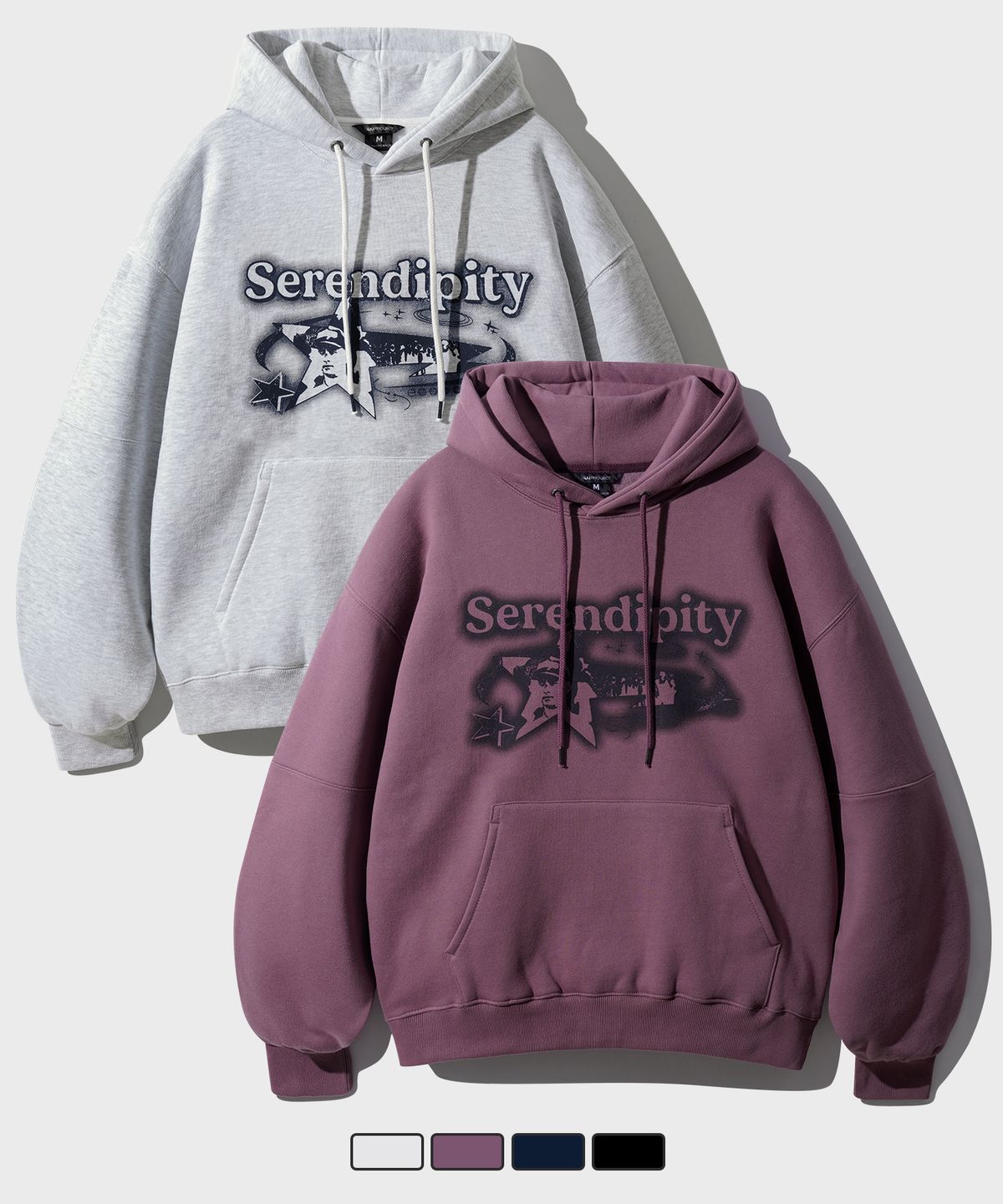 더블유브이프로젝트(WV PROJECT) [2PACK] 세렌디피티 후드 2PACK MJHD7684