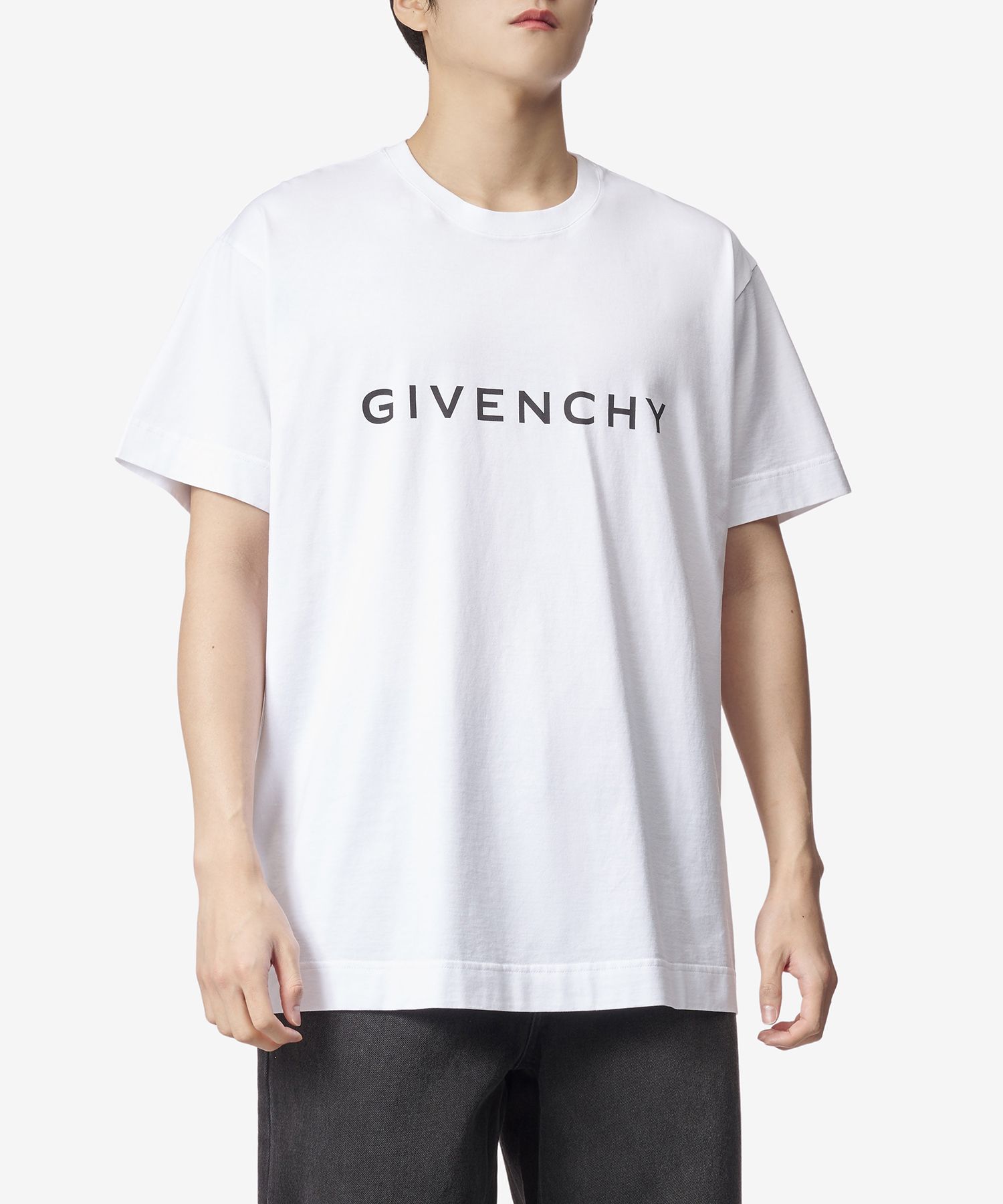 Tシャツ・カットソー *GIVENCHY* AKITAPE COTTON OVERFIT HALF SLEEVE T-SHIRT BLACK MUSINSA | GIVENCHY AKITAPE COTTON OVERFIT HALF SLEEVE T