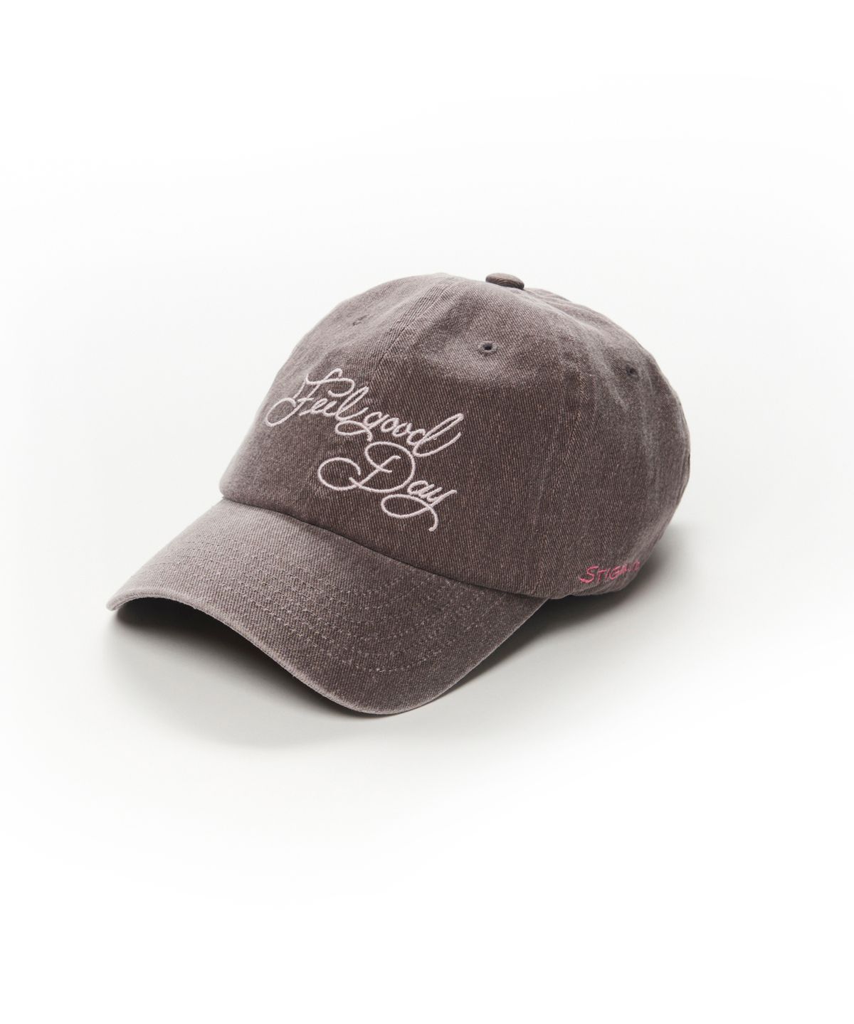 스티그마(STIGMA) FLOWER PIGMENT BIOWASHED BALL CAP PURPLE BROWN