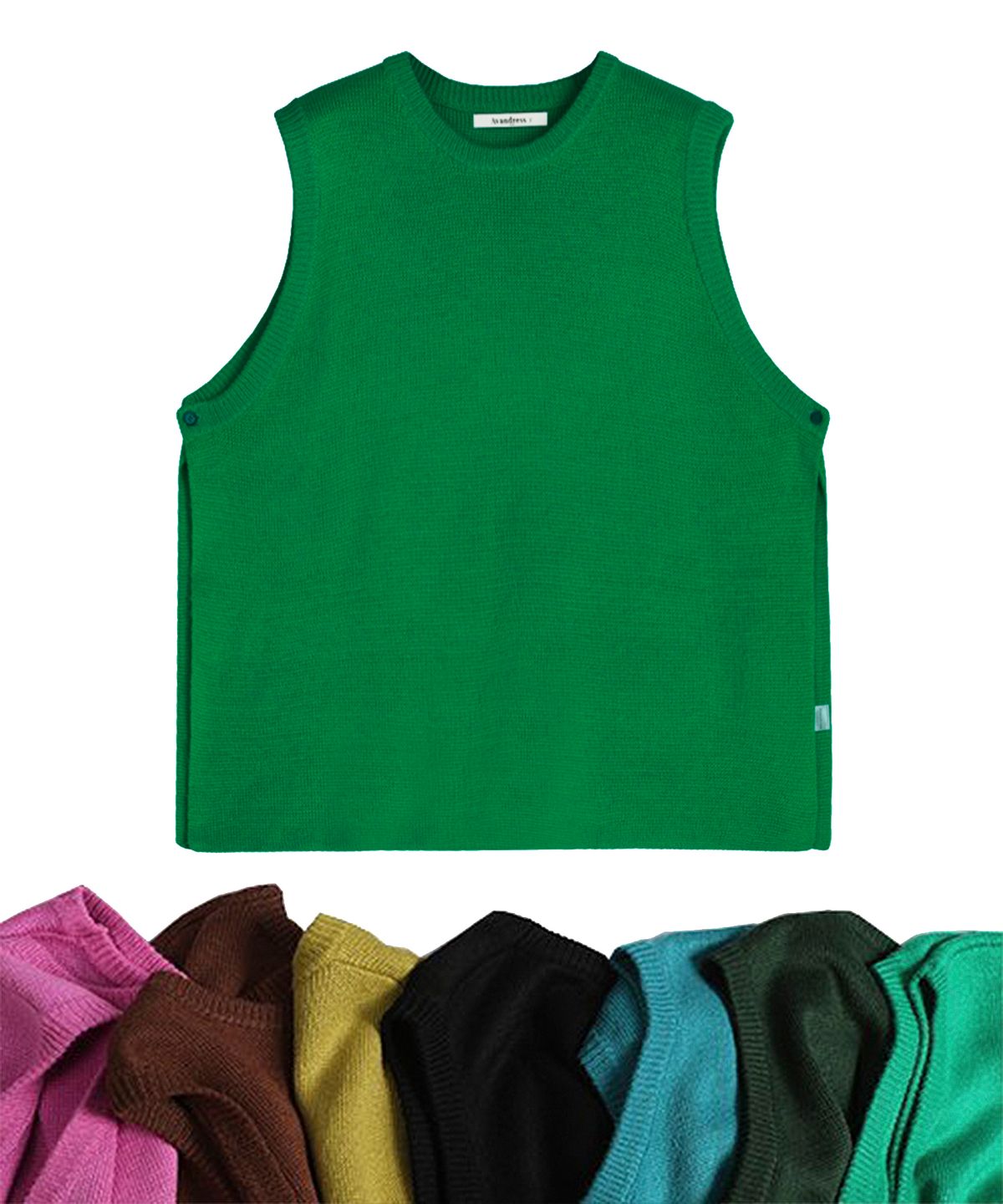 어반드레스(AVANDRESS) Vivid Slit Knit Vest - 7 COL