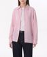 우먼즈 릴렉스드 린넨 라이크 셔츠 [핑크]