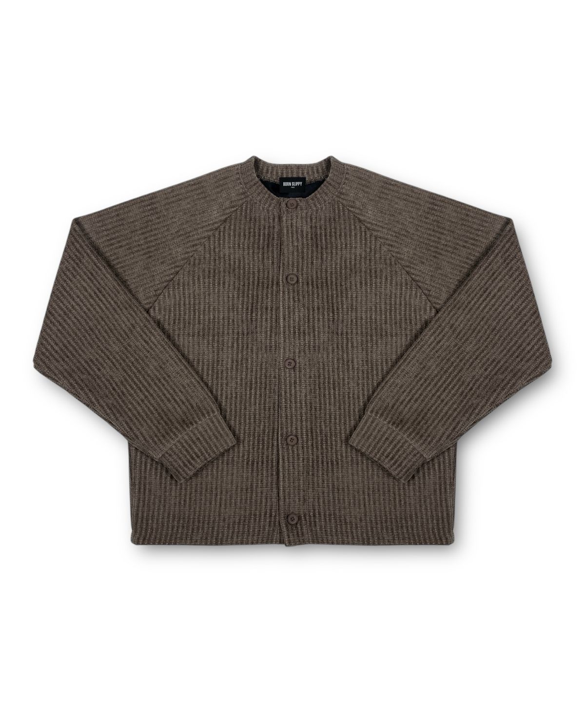 본슬리피(BORN SLIPPY) Corduroy Raglan Cardigan (Brown)