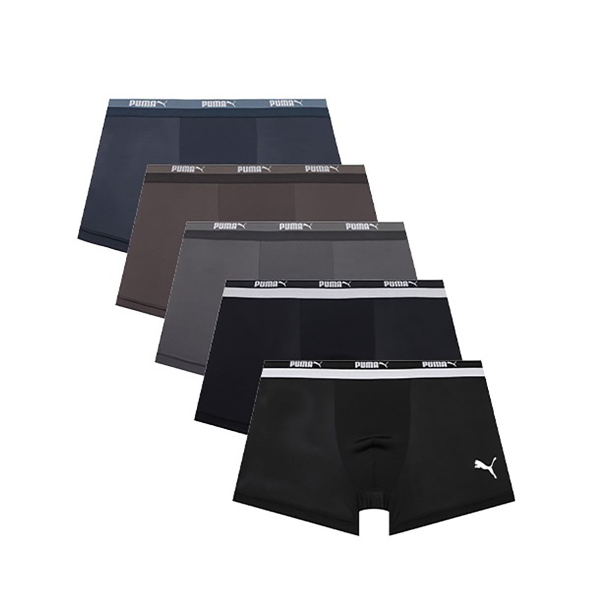 푸마 바디웨어(PUMA BODYWEAR) [5PACK] 모노톤 데일리 남성 드로즈