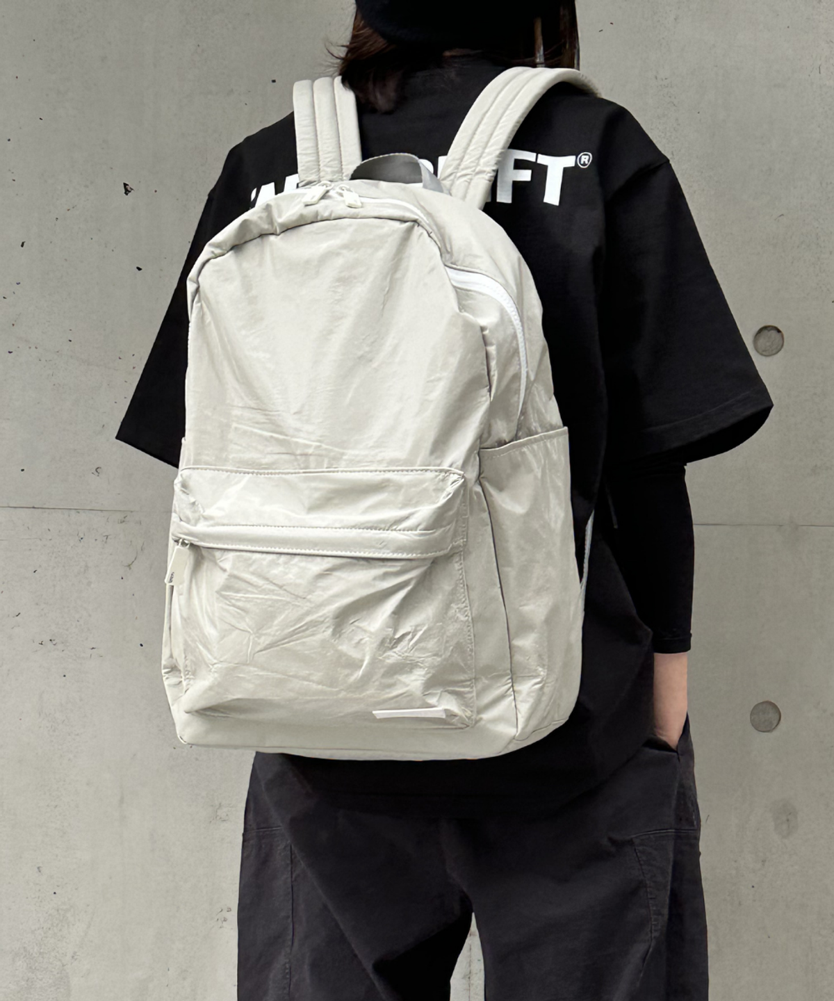 탭앤쉬프트(TAB N SHIFT) Cloudy Backpack - Lt. Beige