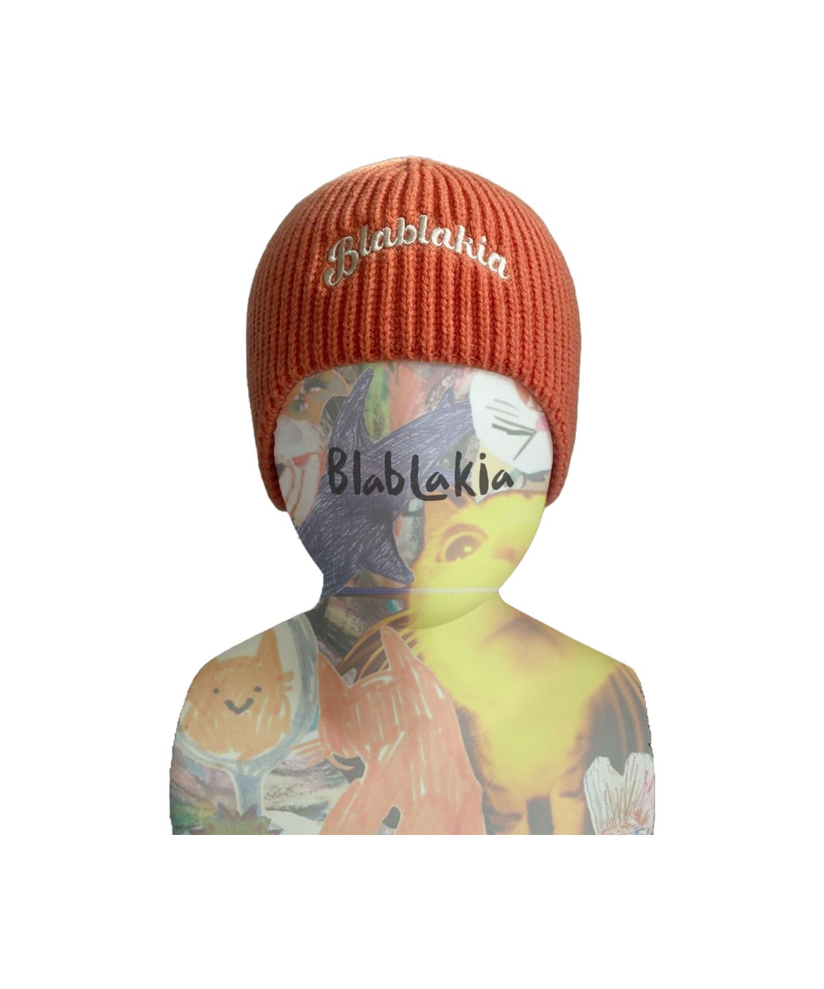 블라블라키아(BLABLAKIA) BLAH EAR HAT (ORANGE)